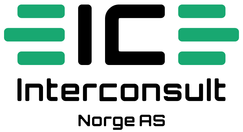 Interconsult Norge As logo, grønn og svart